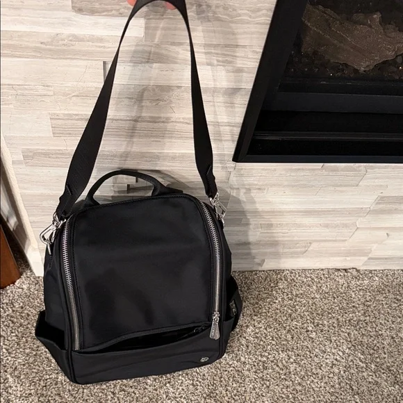Lululemon Athletica Black Backpack with Silver Accents - Picture 3 of 11